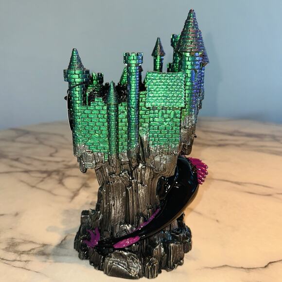 NEW NIP Bath & Body Works Maleficent Dragon Castle Disney Villains Candle Holder - Picture 5 of 7